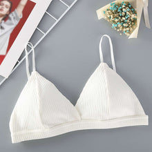 Load image into Gallery viewer, Bra Sexy Lingerie Triangle Cup Threaded Cotton
