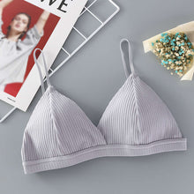 Load image into Gallery viewer, Bra Sexy Lingerie Triangle Cup Threaded Cotton
