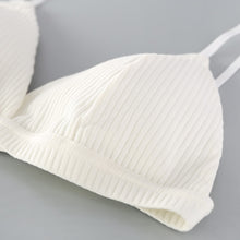 Load image into Gallery viewer, Bra Sexy Lingerie Triangle Cup Threaded Cotton
